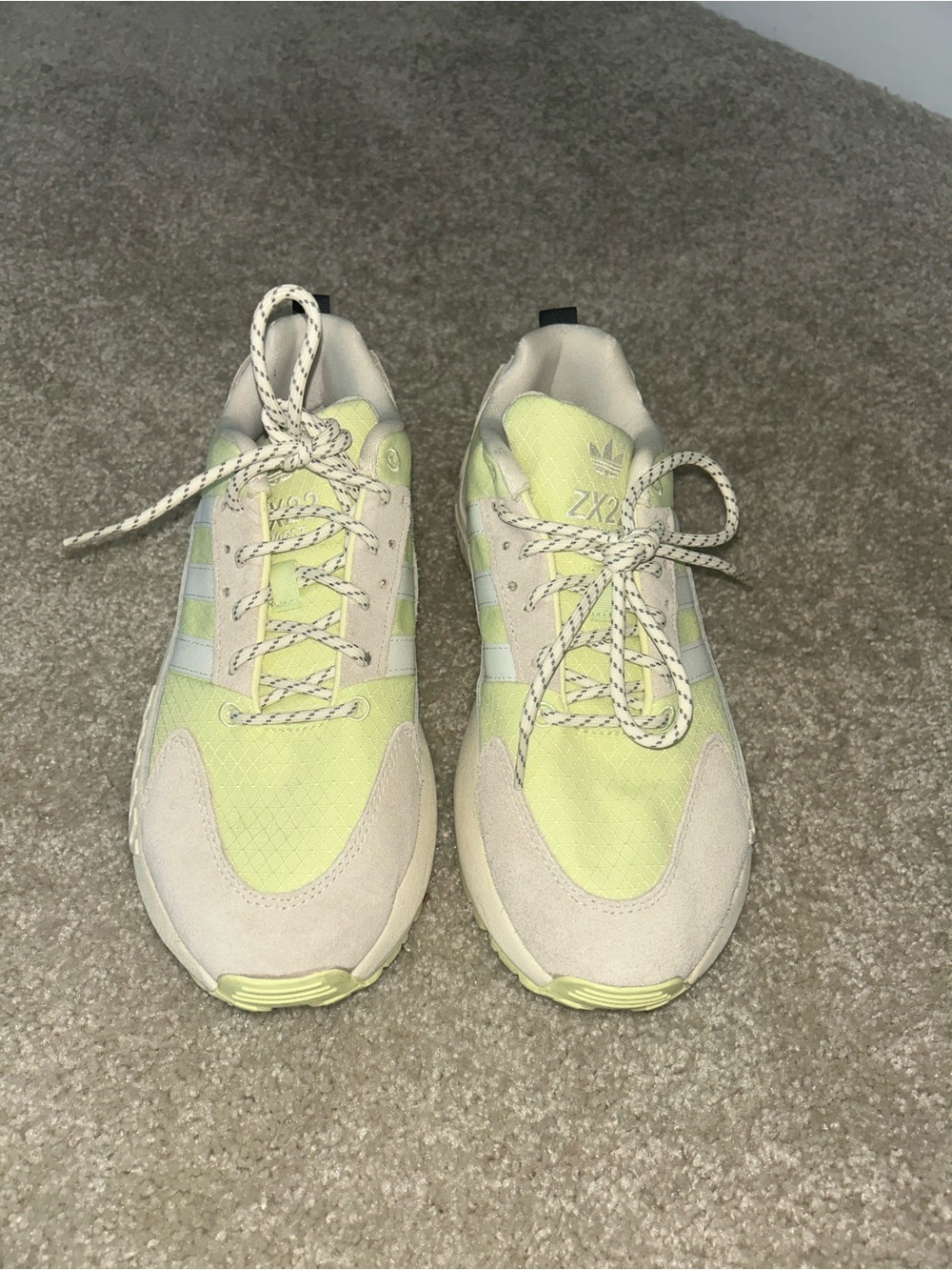 adidas ZX22 boost Casual Sneakers in Light Yellow & Cream